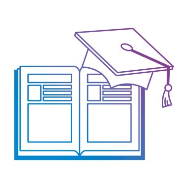 metin kitap ile şapka mezuniyet