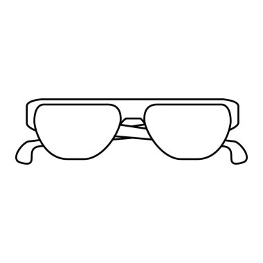 güneş gözlüğü yaz izole simgesi