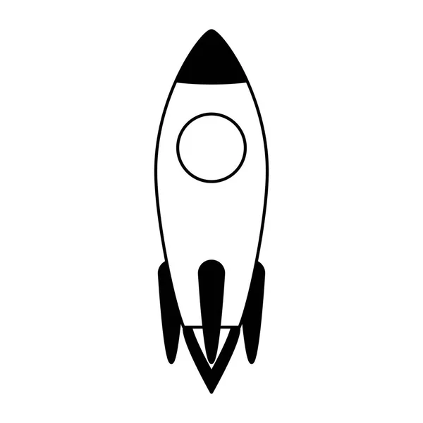 Launching rocket start — Stock Vector