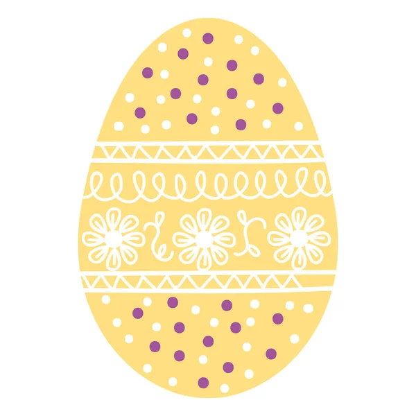 Pintura de huevo decoración de Pascua — Vector de stock