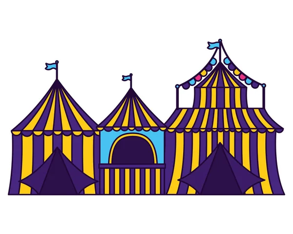 Cabina de cort carnaval — Vector de stoc