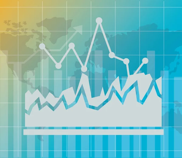 Mercado bursátil financiero — Vector de stock