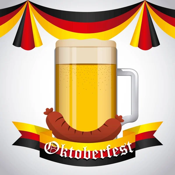 Üdvözöljük Oktoberfest Vector — Stock Vector