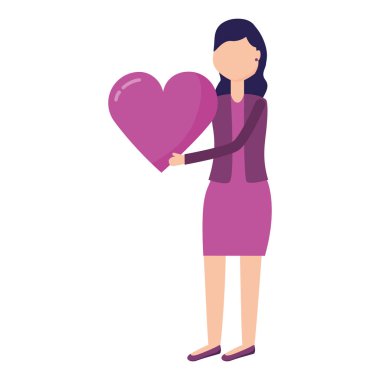 kadın holding kalp