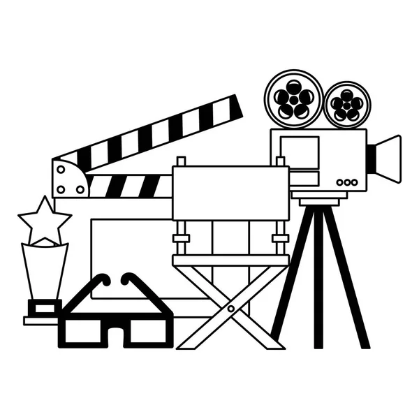 Mozi film tervezése — Stock Vector