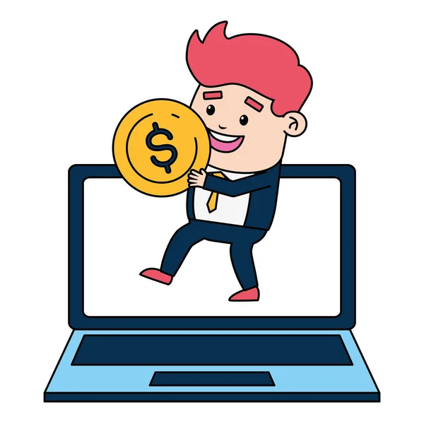 Online platby osob — Stockový vektor