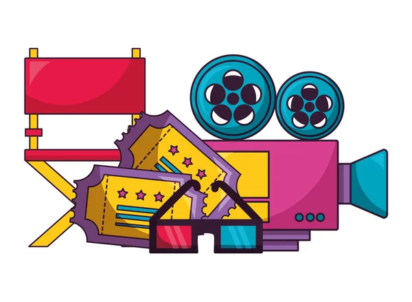 Cine película diseño — Vector de stock