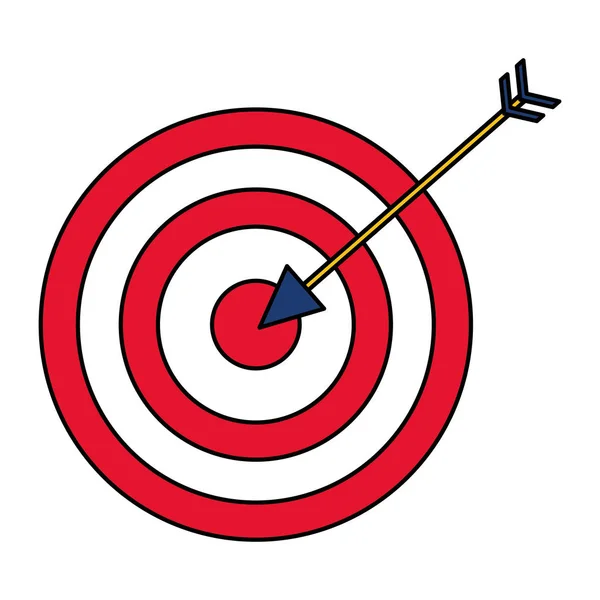 Stratégie de flèche cible — Image vectorielle