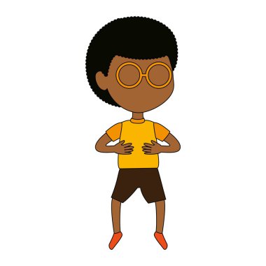 küçük çocuk siyah karakter