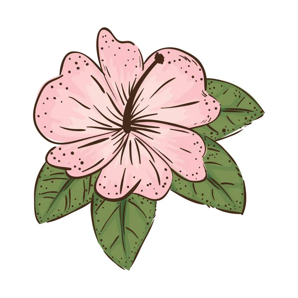 Kwiat z liści ozdobnych — Wektor stockowy