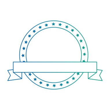 yıldız ve kurdele amblemi ile daire dantel