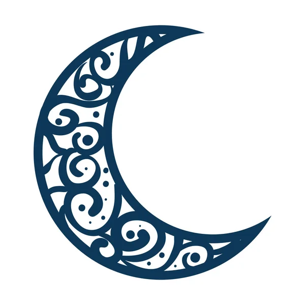 Ramadánu Kareem měsíční dekorativní — Stockový vektor