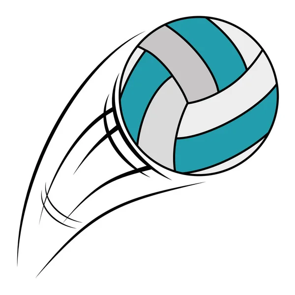 Ballon de volley icône isolée — Image vectorielle