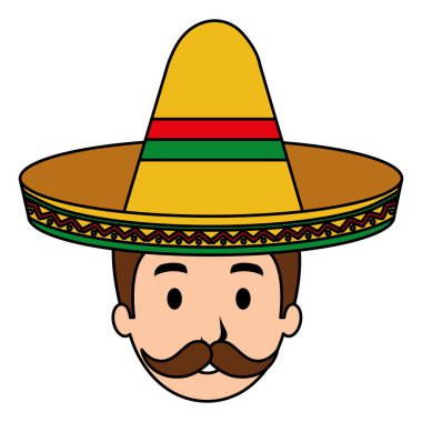 meksikalı mariachi baş avatar karakteri
