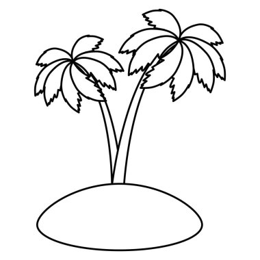 ağaç avuç içi izole simgesi