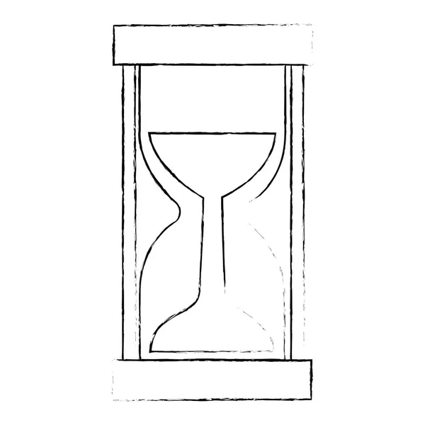 Reloj de arena tiempo aislado icono — Vector de stock