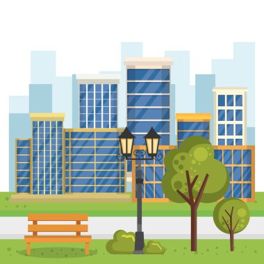 cityscape sahneli binalar