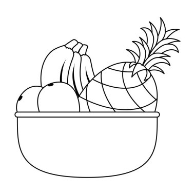 taze meyve sağlıklı gıda ile kase