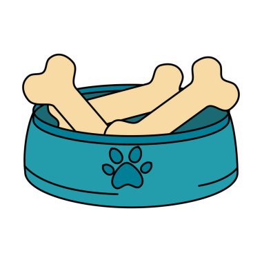 kemikleri ile çanak evcil hayvan