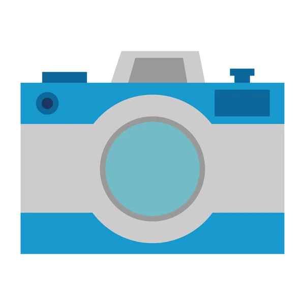 Caméra photographique icône isolée — Image vectorielle