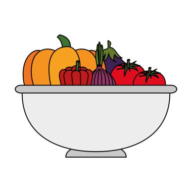 mutfak kasesinde sebze