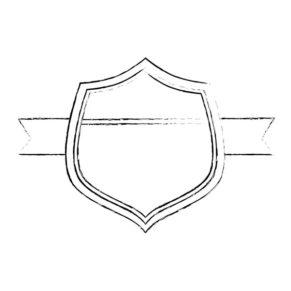 Емблематичний щит ізольована піктограма — стоковий вектор
