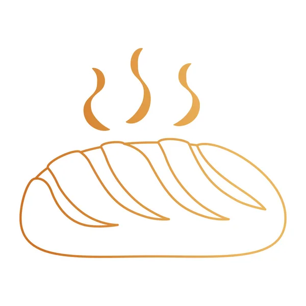 Delicious bread bakery icon — Stock Vector