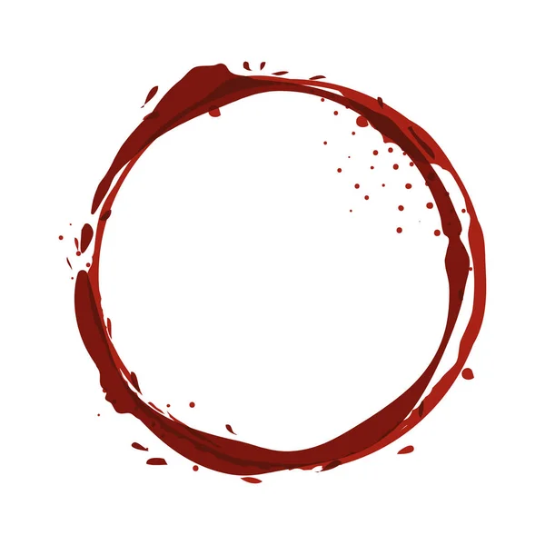 Filigrana circolare vernice vino — Vettoriale Stock