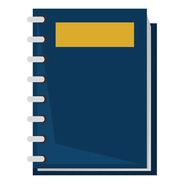 Icona dell'educazione scolastica notebook — Vettoriale Stock