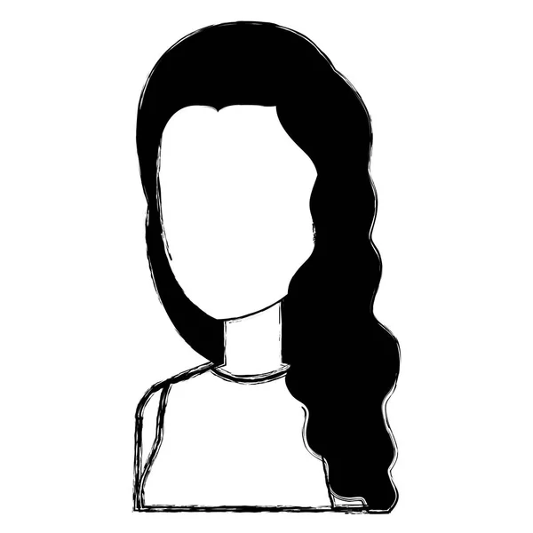 Zakenvrouw avatar karakter pictogram — Stockvector