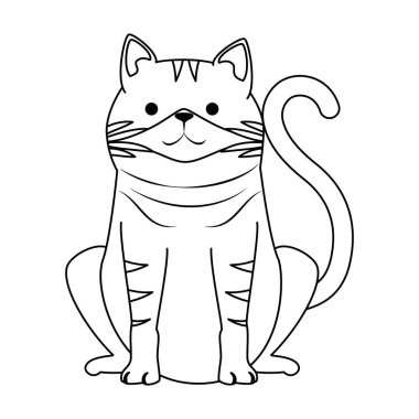 sevimli kedi maskotu karakteri