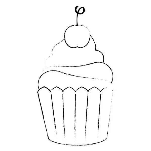 甜杯蛋糕糕点图标 — 图库矢量图片