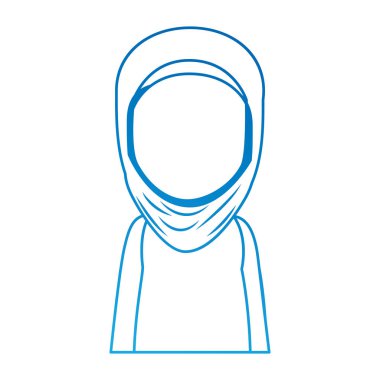 Müslüman kadın avatar karakter