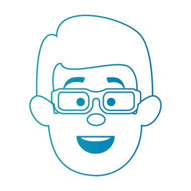 genç adam baş avatar karakter