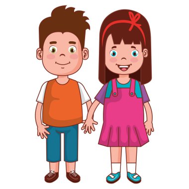 mutlu küçük çift karakterler