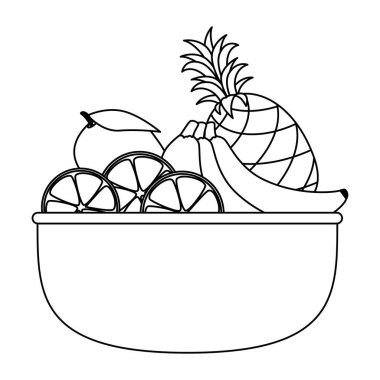 taze meyve sağlıklı gıda ile kase