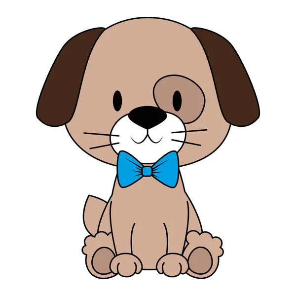 かわいいと愛らしい犬のキャラクター — ストックベクタ