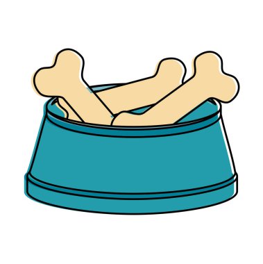 kemikleri ile çanak evcil hayvan