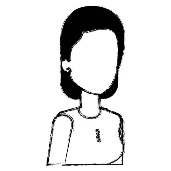 Empresária avatar personagem ícone — Vetor de Stock