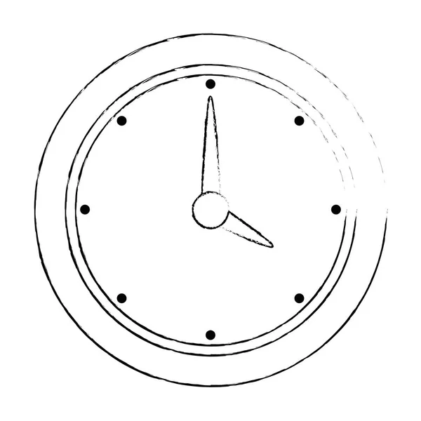 Horloge temps icône isolée — Image vectorielle