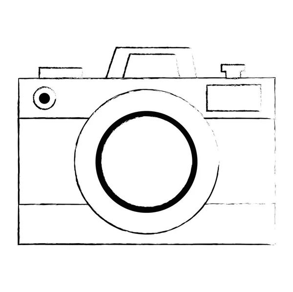 Fotokamera isolierte Ikone — Stockvektor