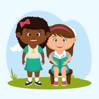 sevimli küçük çocuklar karakter