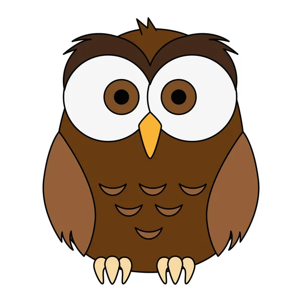 Cute and adorable owl character — Stock Vector