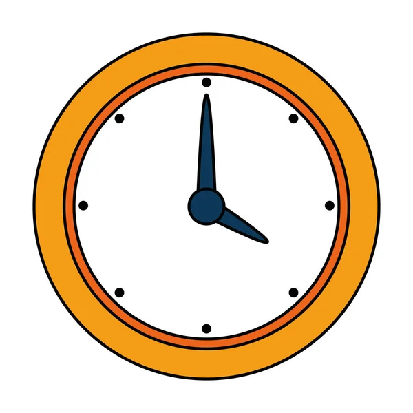 Horloge temps icône isolée — Image vectorielle