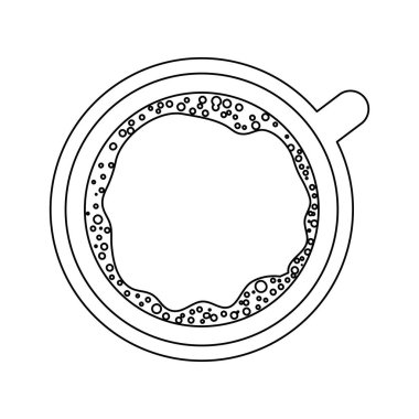 kahve fincan izole simgesi