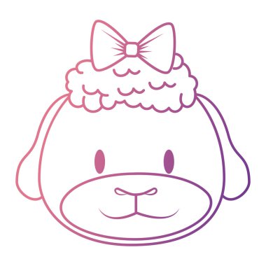 sevimli ve sevimli kadın koyun karakteri