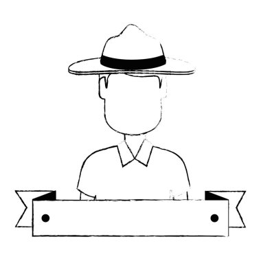 Şerit çerçeve avatar karakteri ile Kanada Ranger