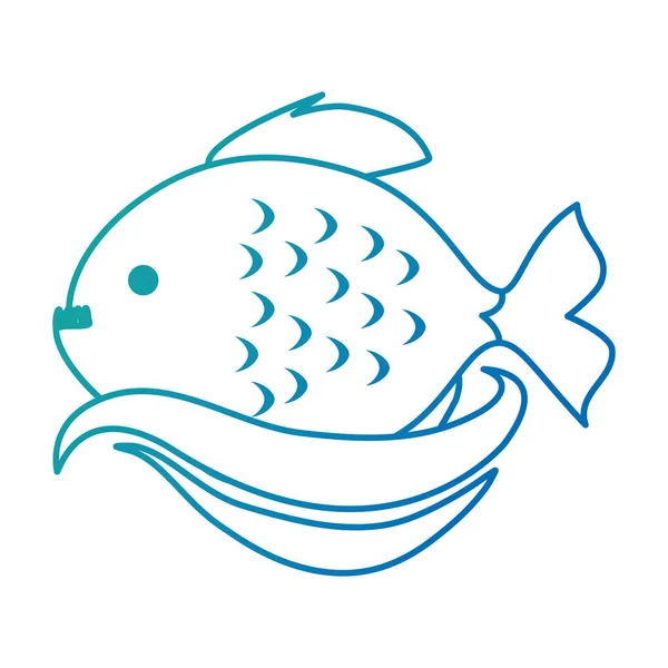 Sevimli süs balık simgesi — Stok Vektör