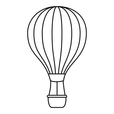 Balon hava sıcak simgesi