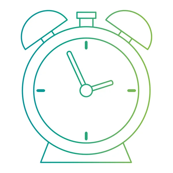 Alarm time clock isolated icon — Stock Vector